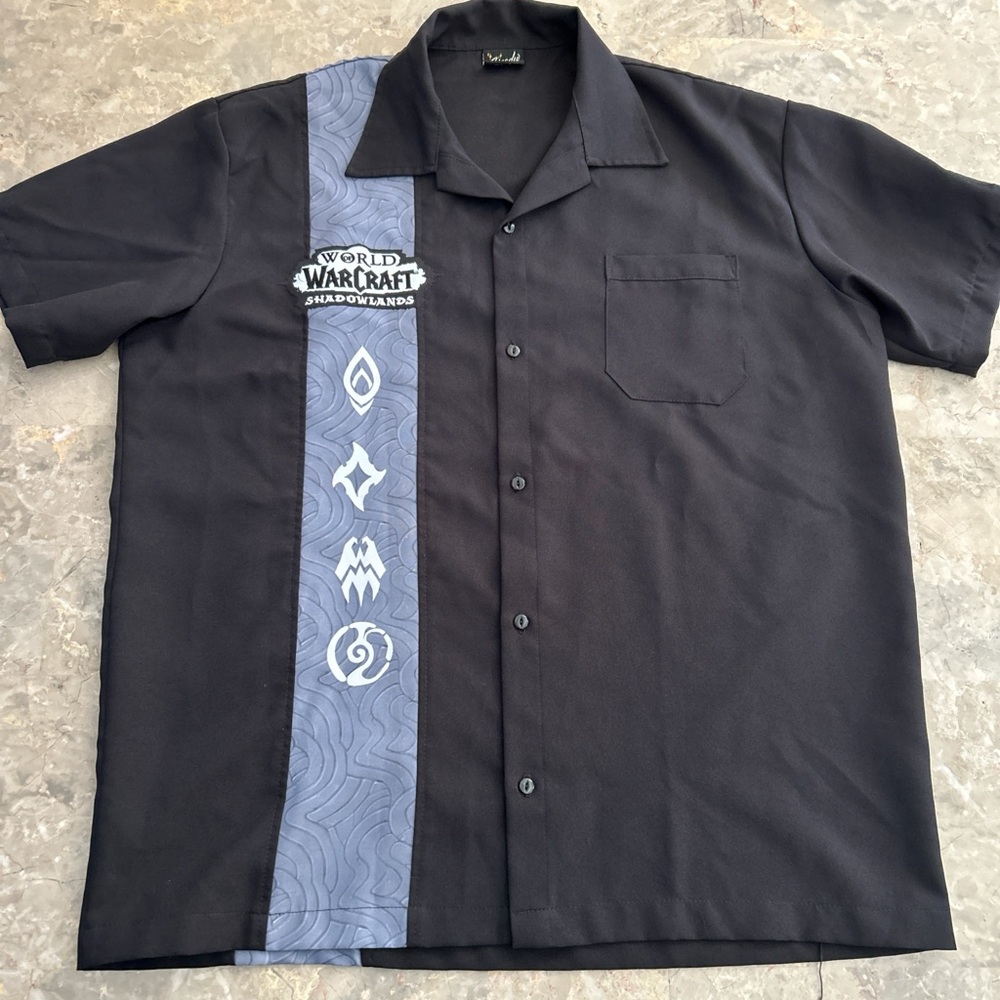World of Warcraft Shadowlands Camp Shirt Steady USA Made 2X 27x31.5
